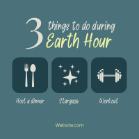 Earth Hour Activities Linkedin Post