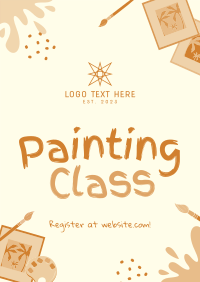 Quirky Painting Class Poster