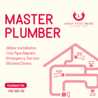 Master Plumber Instagram Post Design