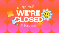 Circle Pattern We're Closed Animation