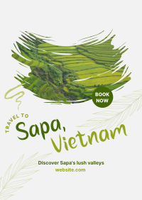 Sapa Vietnam Travel Poster