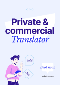 Translator for Hire Poster