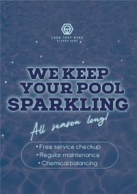 Sparkling Pool Services Flyer Design