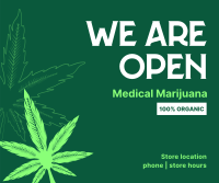 Order Organic Cannabis Facebook Post