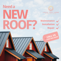 Roofing Service Call Now Instagram Post