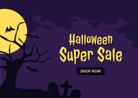 Halloween Super Sale Postcard