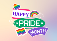 Stick on the Pride Postcard