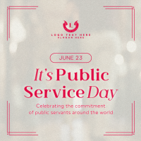 Celebrate Public Servants Instagram Post Design