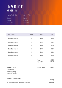 Modern Business Pattern Invoice