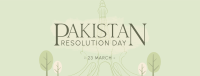 Pakistan Day Landmark Facebook Cover Image Preview