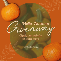 Hello Autumn Giveaway Instagram Post