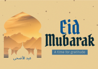 Eid Al Adha  Postcard Design