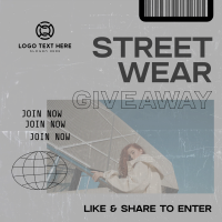 Streetwear Giveaway Linkedin Post