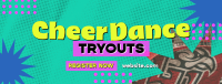 Quirky Cheerleading Tryouts Facebook Cover