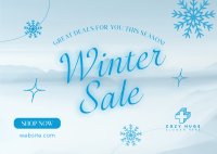 Winter Sale Postcard