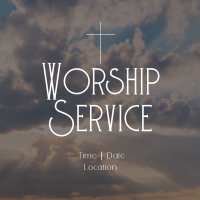 Worship Day Instagram Post example 2