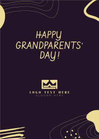 Happy Grandparents' Day Abstract Poster