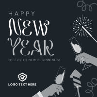 New Year Celebration Instagram Post Design