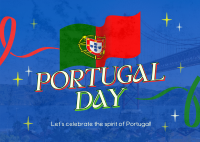 Portugal Day Greeting Postcard