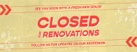 Generic Closed for Renovations Facebook Cover