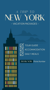 NY Travel Package Instagram Story