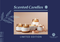 Limited Edition Scented Candles Postcard