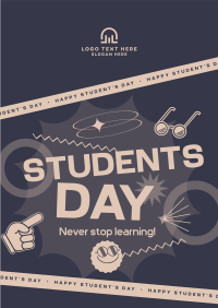 Students Day Greeting Flyer