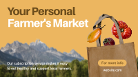 Organic Produce Delivery Minimalist Animation