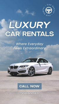 Designer Car Rental Instagram Reel Image Preview