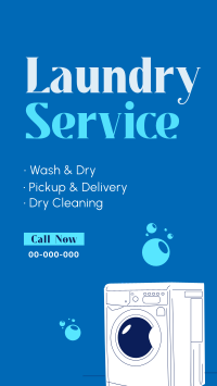 Laundry Service Facebook Story