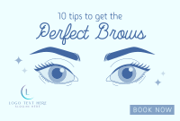 Beautiful Brows Pinterest Cover Design