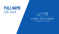 White Car Dealer  Business Card