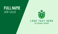 Green Eco Letter U Business Card