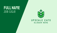 Green Eco Letter U Business Card Image Preview