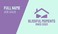 Purple Home Business Card