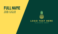 Simple Geometric Pineapple Business Card