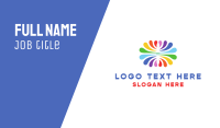 Rainbow Business Card example 1