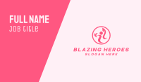 Women’s Gym Trainer Business Card Image Preview