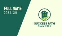 Modern Green Home Business Card Image Preview