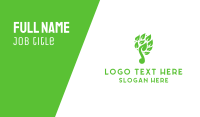 Green Leaf Music Logo Business Card