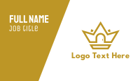 Gold House Crown Business Card Image Preview