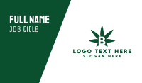 Green Cannabis B Business Card