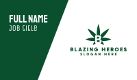 Green Cannabis B Business Card Image Preview