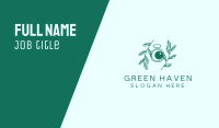 Green Plant Camera Lens Business Card Image Preview