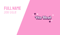 Magical Princess Text Business Card Image Preview