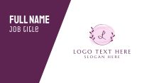 Pink And Purple Business Card example 4
