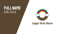 Rainbow Donut Business Card Design