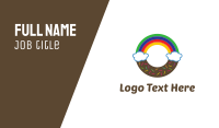 Rainbow Donut Business Card