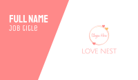 Love  Circle Business Card Image Preview