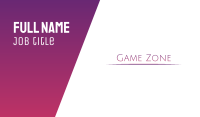 Elegant Purple Wordmark Business Card